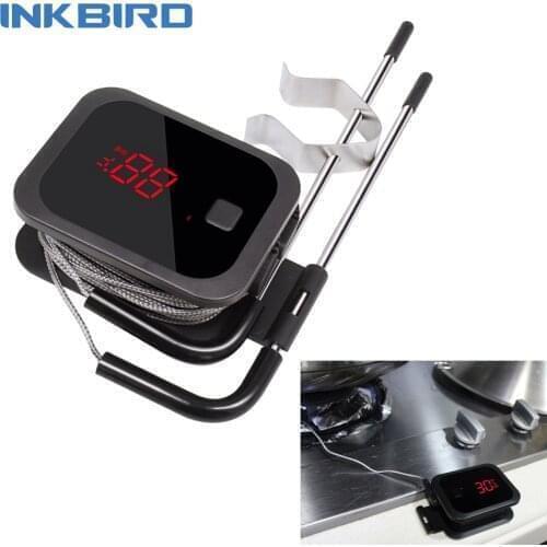 Inkbird IBT-2X Double Probes BBQ Thermometer Food Cooking Bluetooth Wireless Meat Thermometer with Timer for Oven Grilling Temp