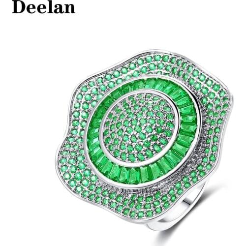 DeelanLuxury Rings For Women Charming Aaaaa Engagement Wedding Jewelry Free Shipping Wholesale Sale