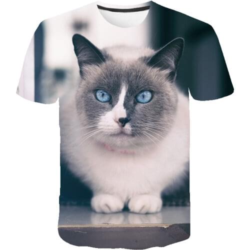 Funny Animal 3D Printed Kids T-shirt, Dog, Cat, Panda Casual Cute Party Cartoon Boys And Girls Childrens Clothes Top T shirt