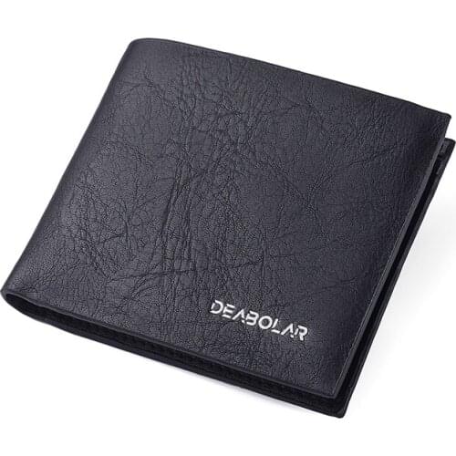 Mens Wallet Slim PU Leather Wallet Coin Purses ID Credit Card Holder Wallet Men Cartera Hombre Carteira Masculina Portemonnee