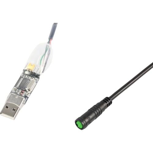 EBike USB Programming Cable for 8fun / Bafang BBS01 BBS02 BBS03 BBSHD Mid Drive / Center Electric Bike Motor Programmed Cable