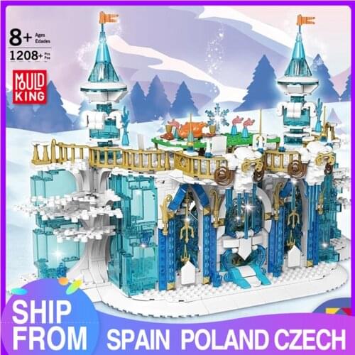 MOULD KING Building Blocks Creative The MOC Ice Ballroom Model sets Assembly Bricks Kids Educational Toys Christmas Gifts