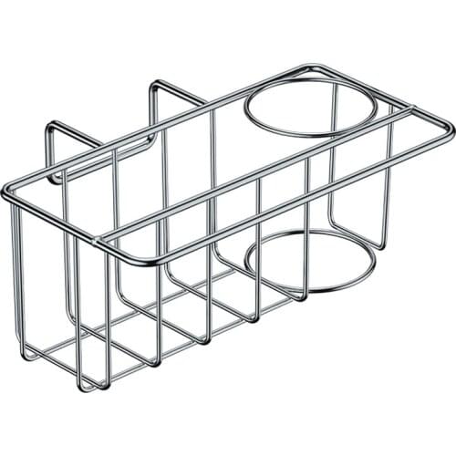 Sponge Holder for Kitchen, 3-In-1 Sink Caddy, Brush, Dish Towel, Sponge Sink Organizer Liquid Drainer Rack