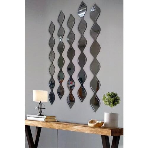 Water Drop Decorative Mirror Silver