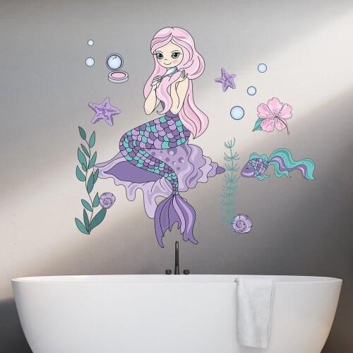 Kawaii Room Decor Anime Wall Stickers for Kids Room Decoration Bedroom Bathroom Wall Decals Room Decorative Stickers Removable