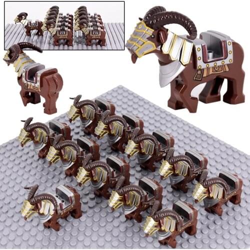 2020 New Warrior Figures Japanese Ninja Samurai Horse Building Blocks With Armor Medieval Toys For Children Christmas Gift