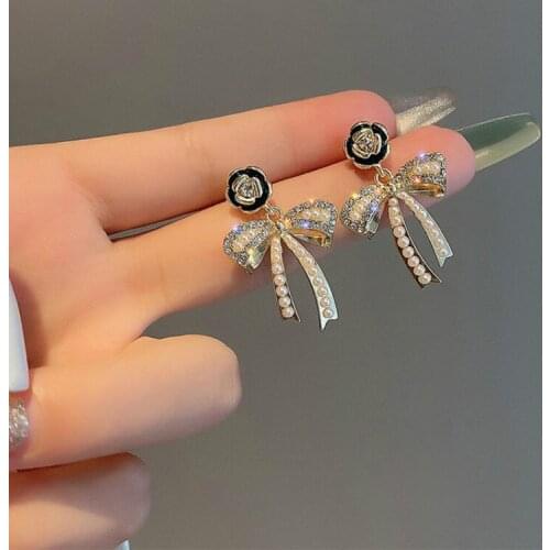 New Arrival Fashion Drop Earrings Metal Trendy Bowknot Women Dangle Earrings Simple Elegant Female Jewelry