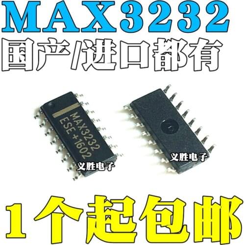New and original MAX3232 MAX3232ESE MAX3232CSE SOP16 RS-232，Drive transceiver, new low power transceiver