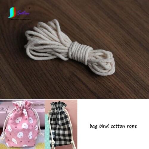 Wholesale Price 32 Meters Diameter 2.5mm Rice White Cloth Craft Gift Pocket Bind Cotton Rope S0337H