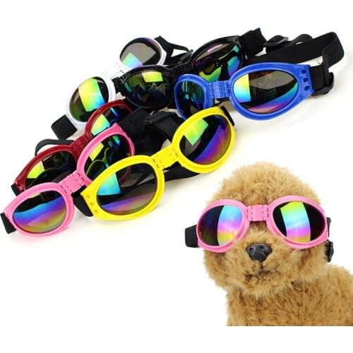 Hot Sale Pet Dog Goggle Folding Sunglasses UV Protection Size Adjustable Sun Protect Fashion Glasses