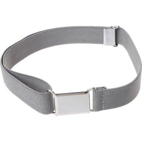 Children Kids Solid Color Unisex Canvas Belts Boys Girls Elastic Belt Adjustable