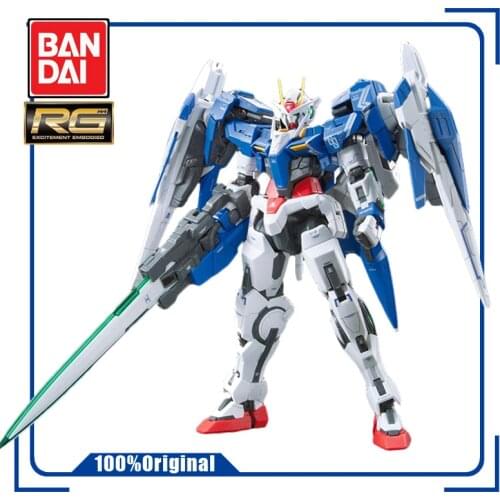BANDAI RG 18 1/144 OO RAISER 00R GUNDAM Assembly Model Action Toy Figures Gifts for Children