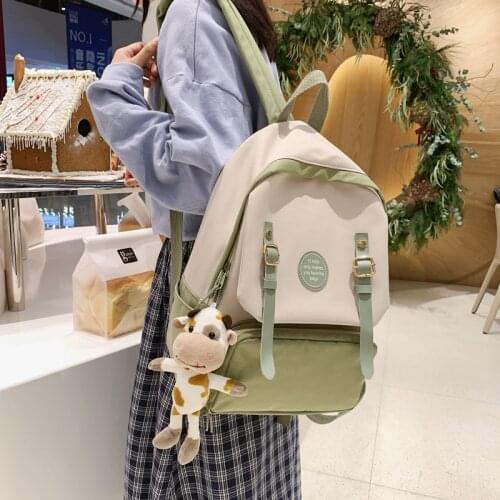 Pupil Panelled Women Backpack Female Harajuku School Bags for Teenage Girls Japanese Kawaii Laptop Travel Backpacks New Ladies