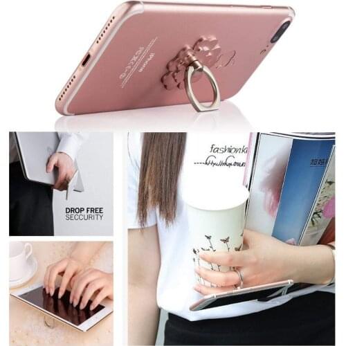 Univerola Phone Ring Stand Holder Flower Finger Ring Grip Car Mount 360°Rotation Kickstand Compatible for Xiaomi/iPhone/Huawei