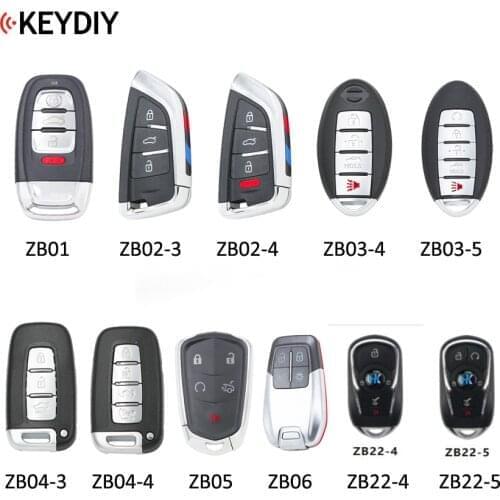 KEYDIY Universal Smart Key ZB02-3/4 ZB01 ZB03 ZB04 for KD-X2 Car Key Remote Replacement Fit More than 2000 Models