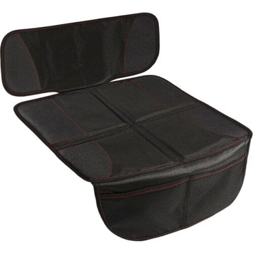 Auto Car Seat Protector Cover With Large Pocket Ultra Mat Pad Under Baby Child Carseat Non-Slip