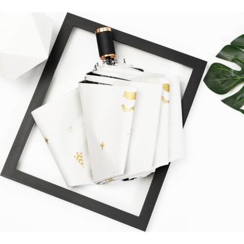 8 Ribs Umbrella Windproof anti-UV Protection 3Folding Umbrella Portable Travel Rain Women Umbrella Children Umbrella