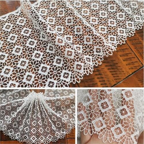 1m Delicate Ivory Lace Trims Lace Accessories diy Dress Baby Clothes Turban Accessories Clothing 18cm