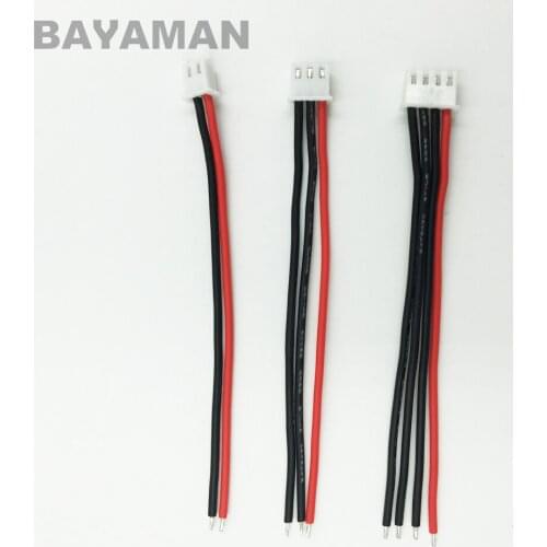 10pcs 1S 2S 3S 4S 6S Lithium Battery Balance Charge Wire B6 22WAG Silicone Charging Cable for RC Multicopter Drones
