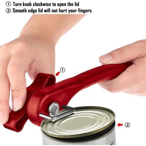 2021 Best Cans Opener Kitchen Tools Professional handheld Manual Stainless Steel Can Opener Side Cut Manual Jar opener
