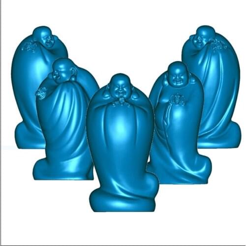 3D FULL 3d model for cnc or 3D printers in STL file format Maitreya Buddha_1