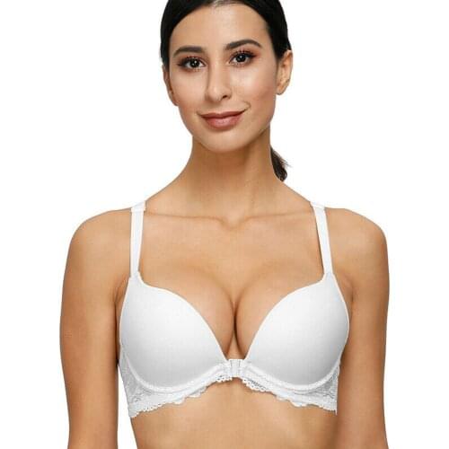 Bra For Women Front Close Push Up Bras Lace Bra Racerback Wire Bone Women Sexy Bras EU US UK CA 65 70 75 80 85 90 100 A B C D E