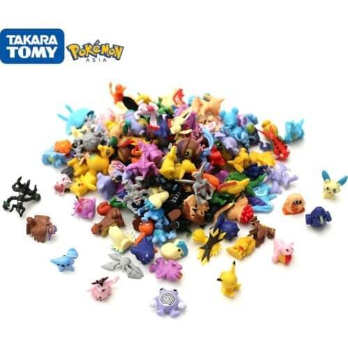 24-144 PCS/Set Pokemon Figures Model Dolls 2-3cm No Repeats Pikachu PokéMon Anime Figure Toys Collection Best Gift For Kids