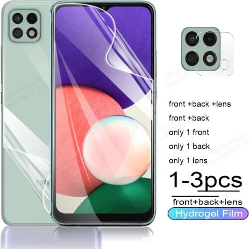 Samsun a22 hydrogel film front screen protectors for samsung galaxy a22 a 22 samsunga22 6.6'' back protective film camera glass