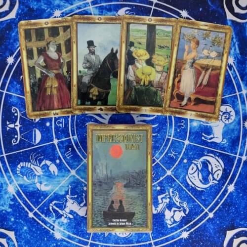 Impressionists Tarot Cards Divination Deck Entertainment Party Board Game Support Drop Shipping 78 Pcs/Box
