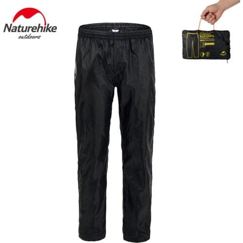 NatureHike Foldable Rainproof Pants Pocket Storage Rain-Pants Waterproof Windbreak Raincoat Trousers For Outdoor Climbing Hiking