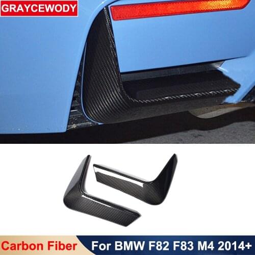 MP Style Real Carbon Fiber Front Splitter Aprons Bumpers Car Body Styling Kits Parts Protector For BMW 4 Series F82 F83 M4 2014