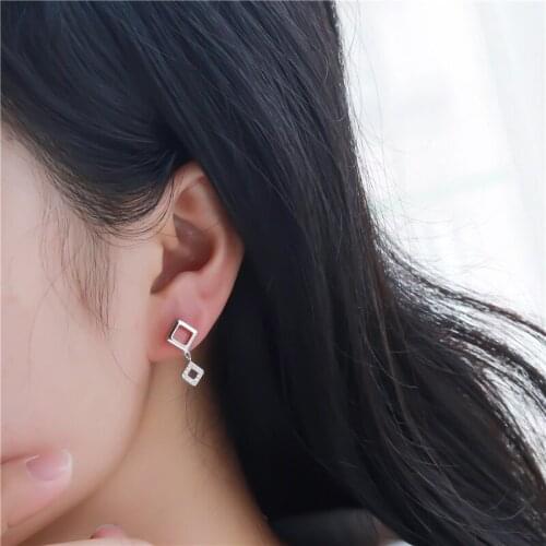 Sodrov 925 Sterling Silver Earrings Women Jewelry Korean Drop Earrings for Women Earrings Drop