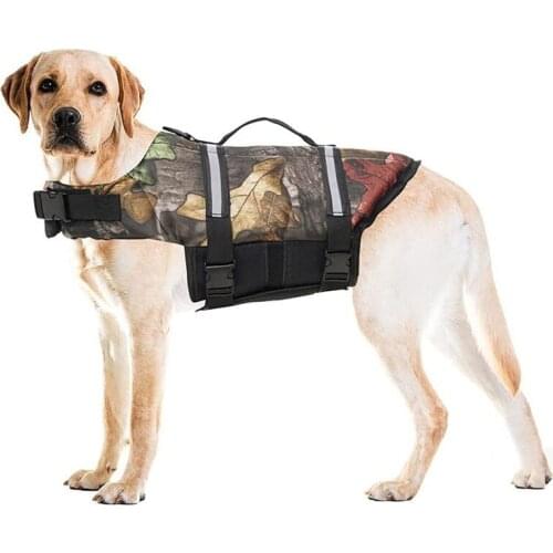 Dog Life Jacket Summer Printed Pet Dog Life Vest Swimming Wear Safety Clothes Outdoor Puppy Big Dog Clothing Vest Reflective