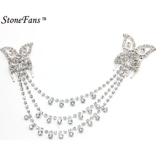 Stone Fans Wedding Shoes For The Bride