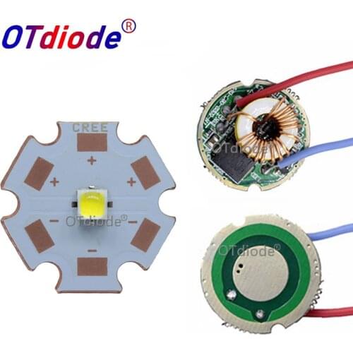 2SetCREE 10W XPL XP-L V6 Led Emitter Light WHITE Neutral White Warm White Diode Chip 20MM Aluminum PCB+Input 12V 22mm LED driver