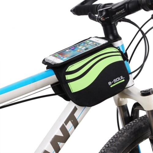 Bicycle Top Tube Touch Screen Phone Bag 5.7 Inch Cellphone Bag Mountain Bike Riding Bags Cycling Pannier Bag Accessories