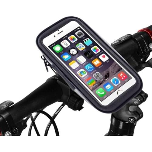 Waterproof Phone Mount Holder for Bike Bicycle Motorcycle Handlebar Shockproof Bag Case Mobile Cell Phone Holder For iPhone 8 7