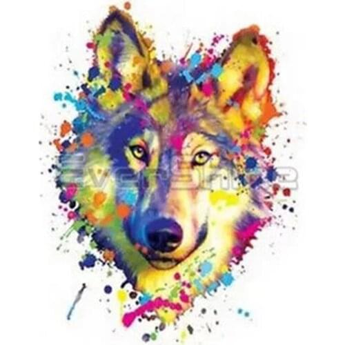 Wolf Animal Printed 11CT Cross-Stitch DIY Embroidery Kit DMC Threads Sewing Handicraft Needlework Painting Jewelry Adults