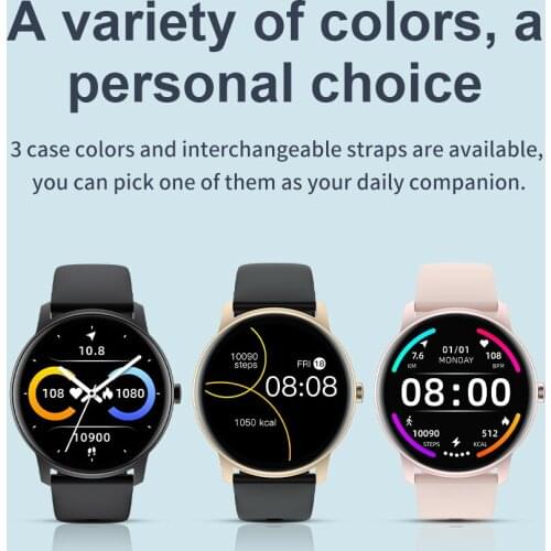 Women Smart Watch IP68 Waterproof 24 Hours Heart Rate Blood Oxygen Custom Dial 1.28" Full Touch Screen PK KW10 KW20 for Android