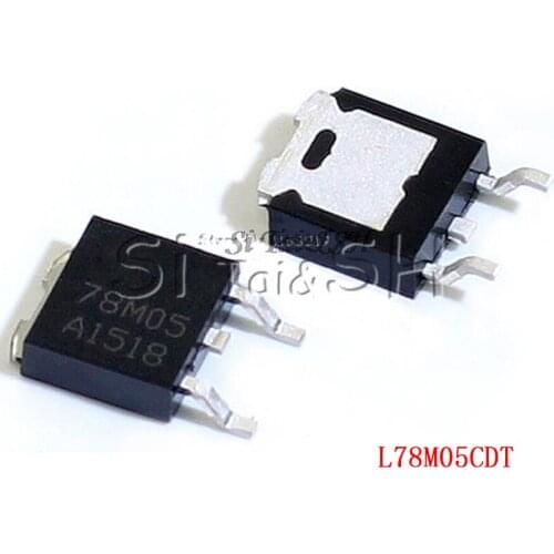 10pcs L78M05CDT TO252 L78M05 TO-252 78M05 POSITIVE VOLTAGE REGULATORS new and original