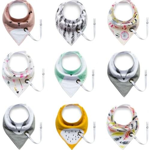 2019 Hot Sale Baby Boy Girls Saliva Bibs Floral Print Towel Bandana Bib Triangle Kids Head Scarf