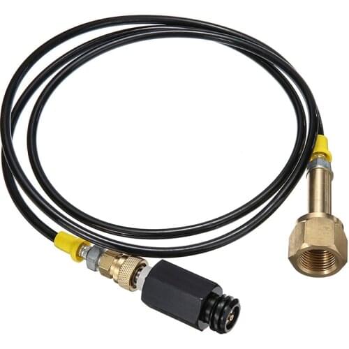Soda water Bottle 1.5M Hose Adapter Kit To CGA320 Valve Adapter High Pressure Hose CO2 Refill Adapter Tool Accessories