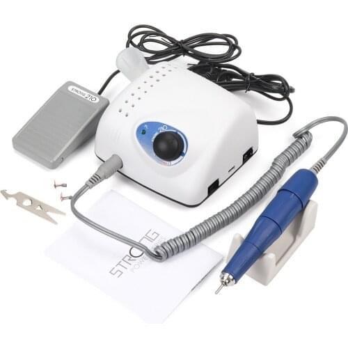 65W strong 210 105L 6 brush nail drill manicure machine pedicure electric power 35000RPM file drilling nail art equipment