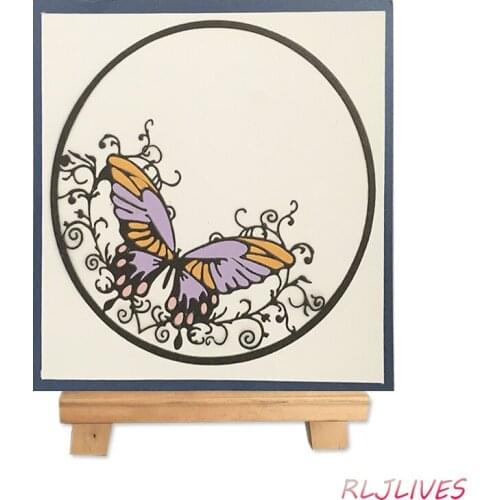 Butterfly Circle Metal Cutting Dies Stencils for DIY Scrapbooking Stamp/photo album Decorative Embossing DIY Paper Cards