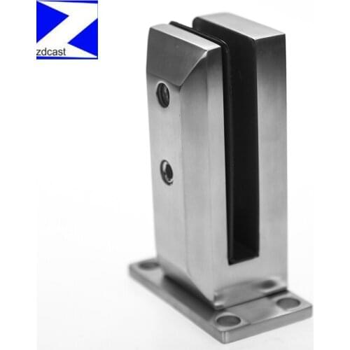 Side Mount Duplex 2205 High Quality Stainless Steel Mirror Side Mount Glass Spigot With Removable Base Plate