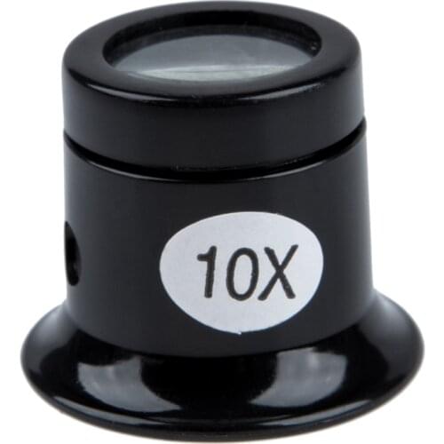 Watch Eyes Loupe 10X Jeweller Optical Glass Magnifier Magnifying Len Tool