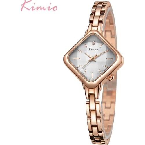 Kimio Brand Relogio Luxury Womens Casual Watches Waterproof Watch Women Fashion Dress Bracelet Square Relogio Feminino Gift Box