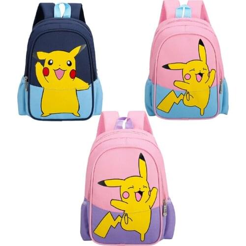 Pokemon Pikachu Childrens Backpack Girl Boy Unisex Backpack Anime Character School Bag Children Cartoon Bag Holiday Gift