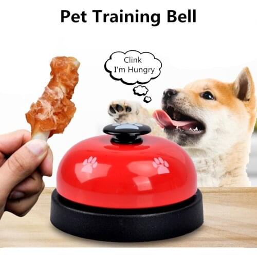 Pet Dog Cat Ring The Bell Cat And Dog Trainers Pet Footprints Ring Interactive Toys CW15