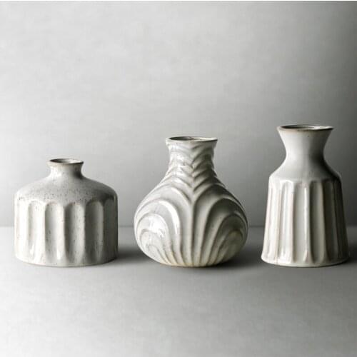 Retro Japanese-style Ceramic Vase Simple Desktop Ornaments Home Office Decoration Gifts